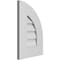 Ekena Millwork Quarter Round Top Right Surface Mount PVC Gable Vent w/ 3-1/2"W x 1"P Standard Frame, 12"W x 18"H GVPQR12X1801SN - alternate 2